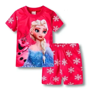 Casual Frozen Girls T shirt and shorts