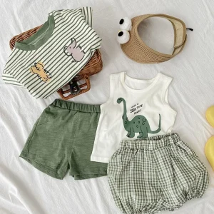 Infant boys and girls shorts and t shirts
